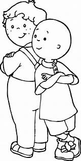 Caillou Friends Coloring Page  Wecoloringpagecom sketch template