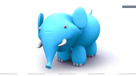 Blue Elephant Wallpaper - WallpaperSafari