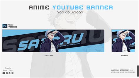 Youtube Anime Banner Template İn Photoshop | Free Download [2022] - YouTube
