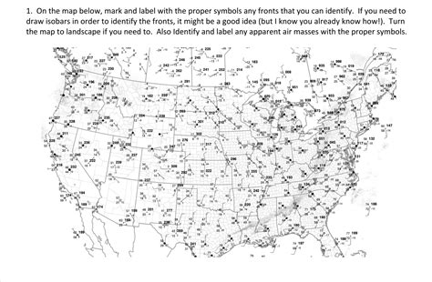 Solved Where are the warm and cold fronts on the map?I have | Chegg.com