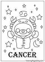 Cancer Zodiac Sign Coloring Pages  Free Printable PDF JPG PNG sketch template