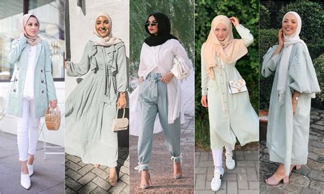 All The Ways To Wear Fresh Mint Outfit Trends - Hijab Fashion Inspiration