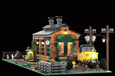 LEGO IDEAS - The Old Train Engine Shed