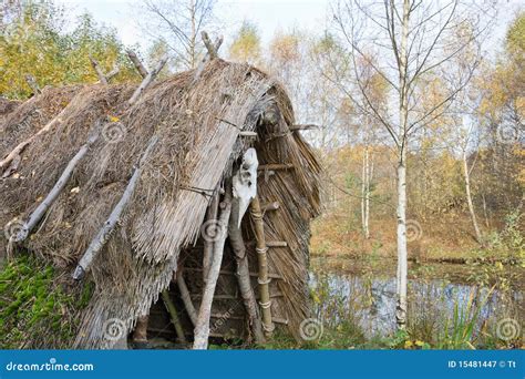 Stone Age hut stock image. Image of native, moose, prehistoric - 15481447