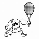 Tennis Ball Coloring Stock Illustrations – 175  sketch template