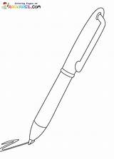 Pen Coloring Pages Printable For Free Download sketch template