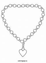 Colouring Picture Of necklace  Coloring Page pages sketch template