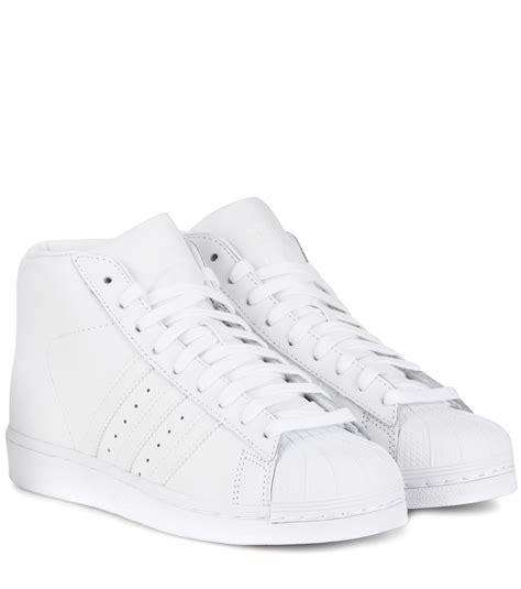 Lyst - Adidas Originals Pro Model Leather Sneakers in White