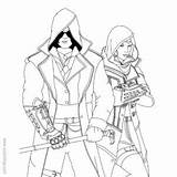 Assassins Creed Coloring Pages Arno Victor Dorian  XColoringscom sketch template