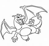 Pokemon printable charizard coloring Page  Coloringuscom sketch template
