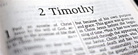 2 Timothy 1:1-7, A Spirit of Power, Love and Self Control – Woodland Baptist Church