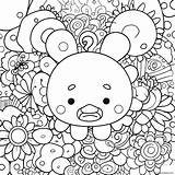 Colorful Takashi Murakami Character Coloring Page 44384 35078 sketch template