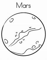 Mars Planet Coloring Page  Free Printable Pages sketch template
