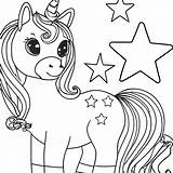 Beautiful Unicorn Coloring Star Graphic · Creative Fabrica sketch template