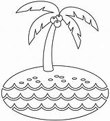 Island coloring page  ColouringPages sketch template