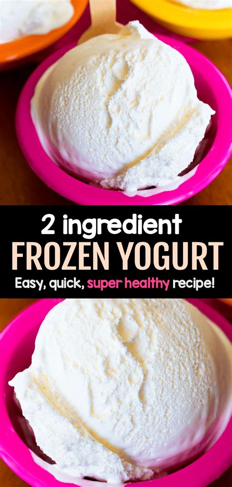 Greek Frozen Yogurt Recipe, Homemade Frozen Yogurt Recipes, Greek Yogurt Dessert, Easy Frozen ...