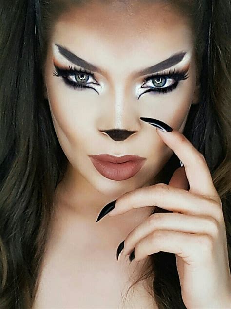 Werewolf makeup by @andreyhaseraphin | Cute halloween makeup, Werewolf makeup, Wolf makeup