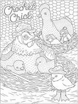 Welcome To Dover Publications  CH Calming Crochet Animal Coloring sketch template