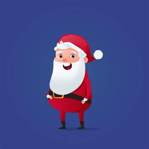 Happy christmas character cute santa claus. Traditional New Year's ...