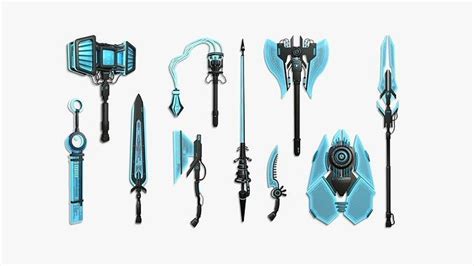 10 SciFi Weaponry A Collection - Sci Fi Weapon Design VR / AR / low ...