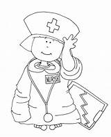 Nurse Coloring Pages Printable  Word Searches sketch template