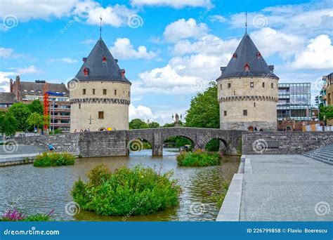 Medieval Broel Towers, Kortrijk Royalty-Free Stock Photography ...