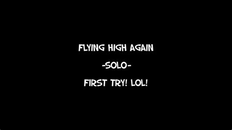 Flying high again guitar solo first attempt! - YouTube