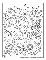 Positive Sayings Adult Coloring Pages sketch template