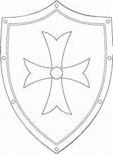 Medieval Shield Coloring Pages sketch template