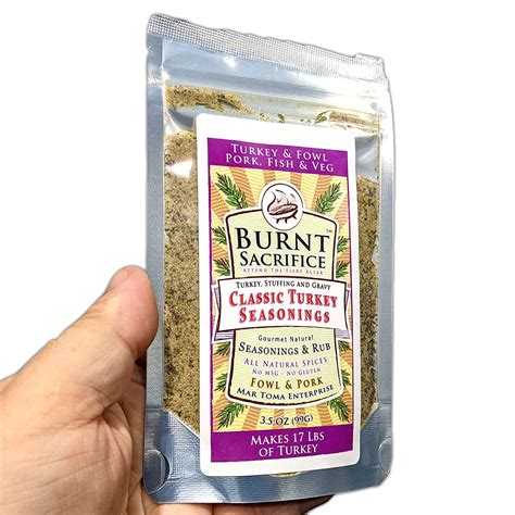 Traditional Turkey Rub and Seasoning Dry Brine | Poultry, Pork, Fish and Vegetables with ...