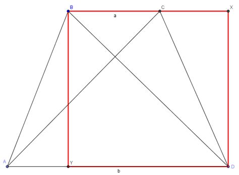 geometry - If the diagonals of an isosceles trapezoid are perpendicular to each other, prove ...