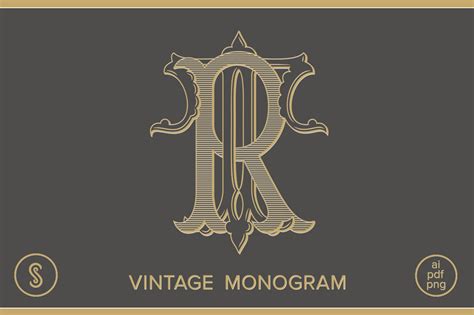 RT Monogram TR Monogram ~ Illustrations ~ Creative Market