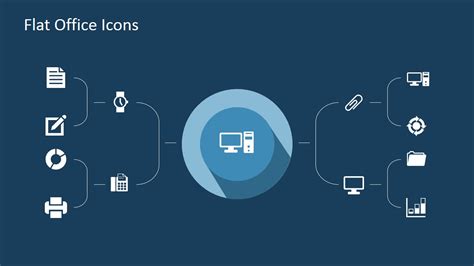 Flat Office PowerPoint Icons - SlideModel