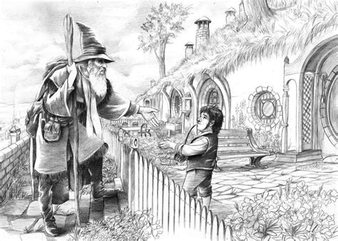 Gandalf and Bilbo | Middle earth art, Tolkien art, Tolkien artwork