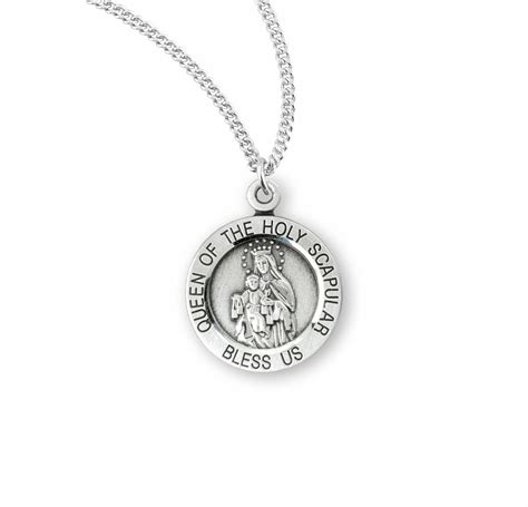 Sterling Silver Holy Scapular Medal - Buy Religious Catholic Store