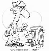 Royalty Free RF Homeless Man Clipart Illustrations Vector Graphics 1 sketch template