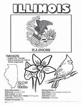 Illinois State Coloring Book 85 X 11 sketch template