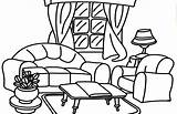 Coloring Page Living Room Clipart Black And White  Perfect Photo sketch template