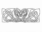Celtic Coloring  Heart II By Artistfire On DeviantArt sketch template