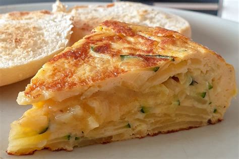 Spanish Tortilla with Zucchini, Leeks, Potatoes & Cheese Spanish Recipes