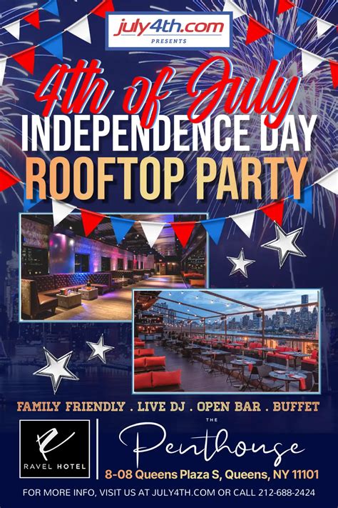 The Penthouse at Ravel Hotel 4th of July Party | Queens July 4th 2023