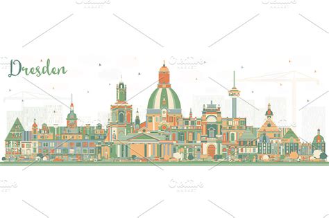 Dresden Germany City Skyline | Pre-Designed Photoshop Graphics ...