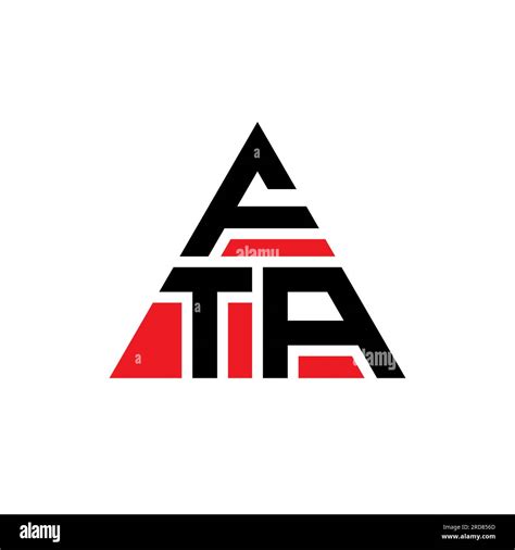 FTA triangle letter logo design with triangle shape. FTA triangle logo design monogram. FTA ...