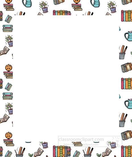 Clipart Book Borders Free