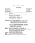 2024 College Resume Template - Fillable, Printable PDF & Forms | Handypdf