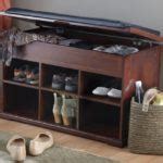 Solid Wood Entryway Bench With Shoe Storage - TheBestWoodFurniture.com