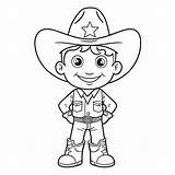 Cowboy Coloring Pages Western At sketch template