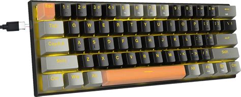 60% Mechanical Keyboard, E-YOOSO Blue Switch, Mechanical Gaming Keyboard with LED Backlight ...