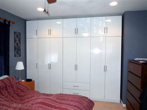 Glossy White Wardrobe Set – 14 Doors of Bedroom Storage! | Wardrobe design bedroom, Custom ...