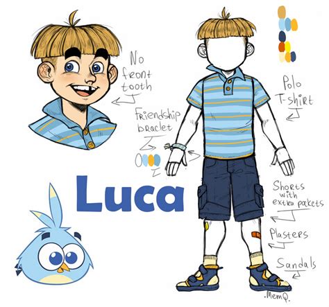 Angry Birds Stella : Luca humanization by MemQ4 on DeviantArt